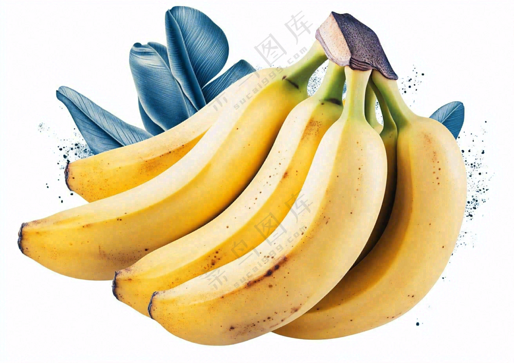 黄香蕉水果成熟摄影图