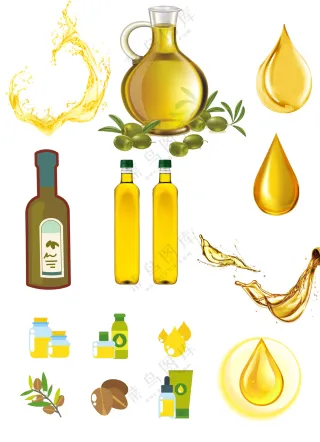 橄榄食用油有机食品元素大合集