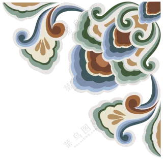 纹样  敦煌纹样 透明素材   免扣素材  传统纹样  单个纹样