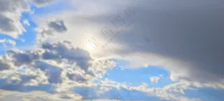 阳光乱云天空