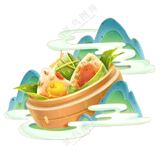 粽山  粽子   端午节     粽山粽子   免扣素材  透明素材