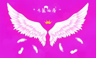翅膀背景墙