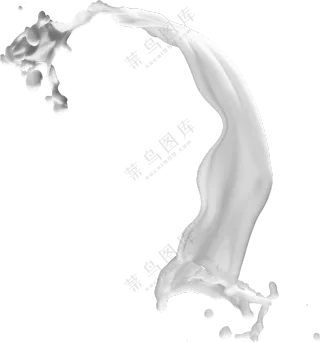 运动状态中的牛奶元素免抠图片素材