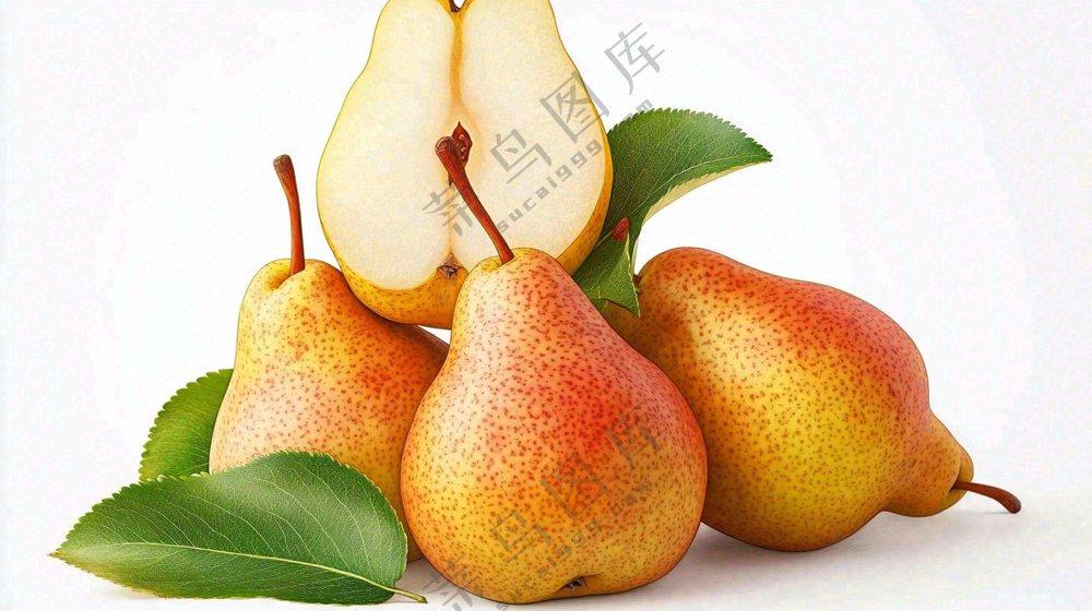 新鲜水果梨子摄影图