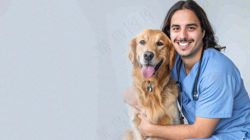 宠物医院猫狗生病救治摄影图