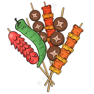 烤串素材免扣素材