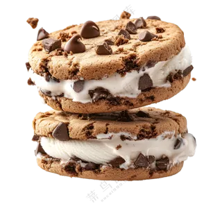 双层巧克力曲奇冰淇淋饼干