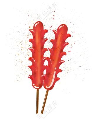 烤肠设计图片