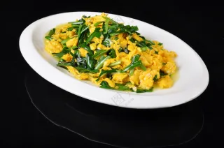 韭菜炒土鸡蛋