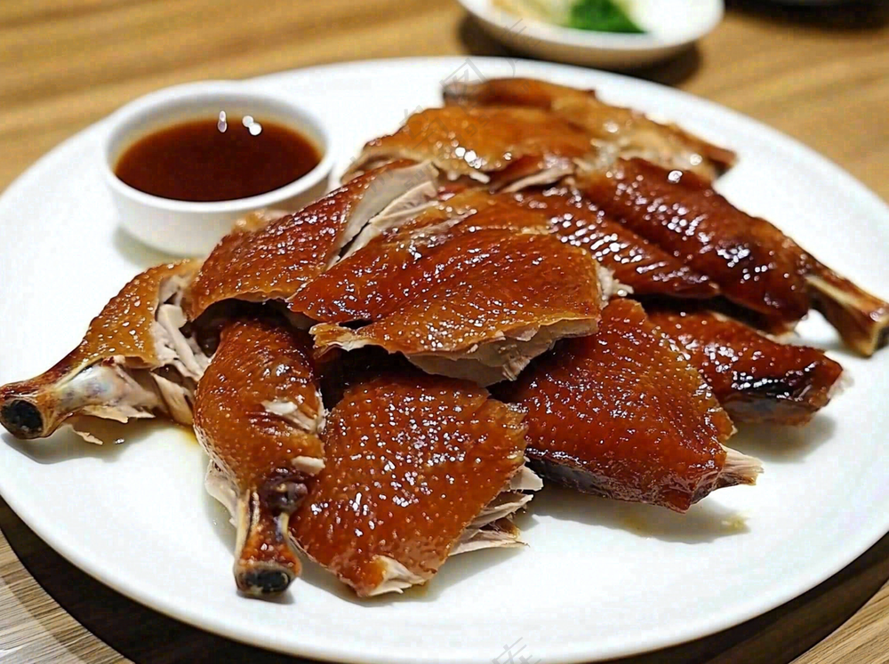 美味烧鸭广式美食摄影图