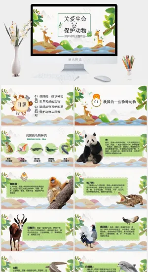 保护野生动物生态环境保护PPT 13预览图