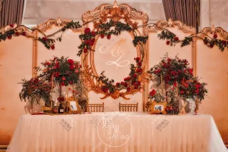 欧式花纹婚礼背景