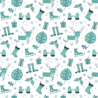 手套袜子等圣诞节图案免抠图片素材