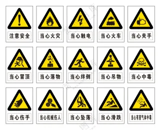 矢量三角提示牌