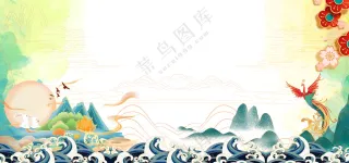 中式国风水墨背景