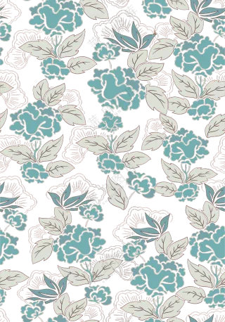 植物叶子藤蔓无缝拼接图案免抠图片