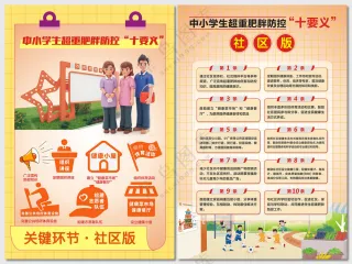 中小学生肥胖防控十要义社区