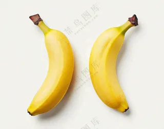 黄香蕉水果成熟摄影图