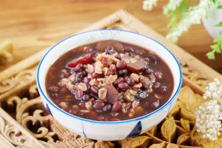 燕麦红豆汤美食图片