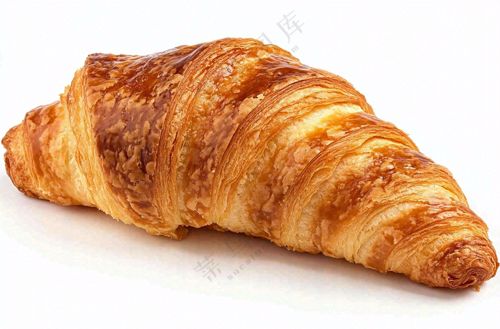 牛角包烘焙面包美食摄影图