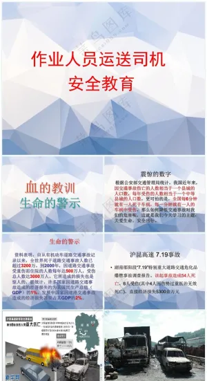 紫色职场风交通安全教育预览图