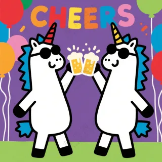 卡通独角兽素材