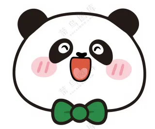 可爱卡通熊猫