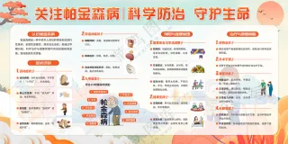 关注帕金森病科学防治宣传栏