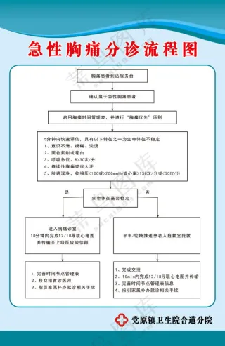 急性胸痛分诊流程