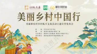 美丽乡村振兴中国行新农村背景板