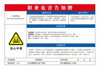 三氯甲烷职业危害告知卡
