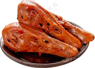 麻辣鸭头  透明素材