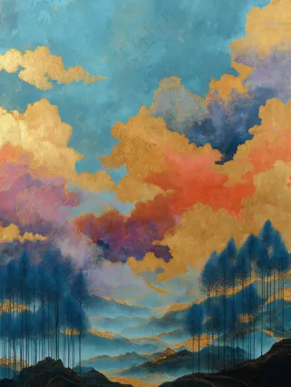 蓝色梦幻主题背景