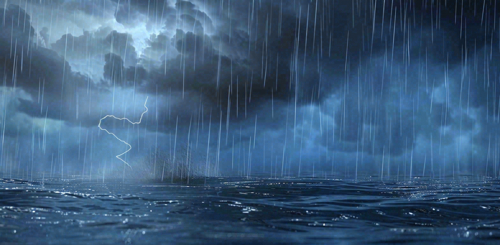 暴雨天气预警摄影图