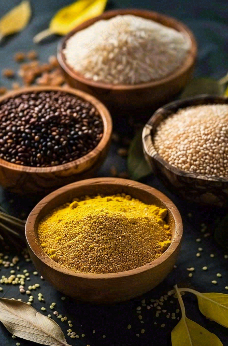 世界粮食日谷物米饭稻谷小麦摄影图