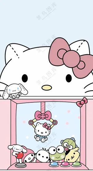 哈喽凯蒂Kitty猫2k超高清图片 可爱风iPhone手机壁纸10