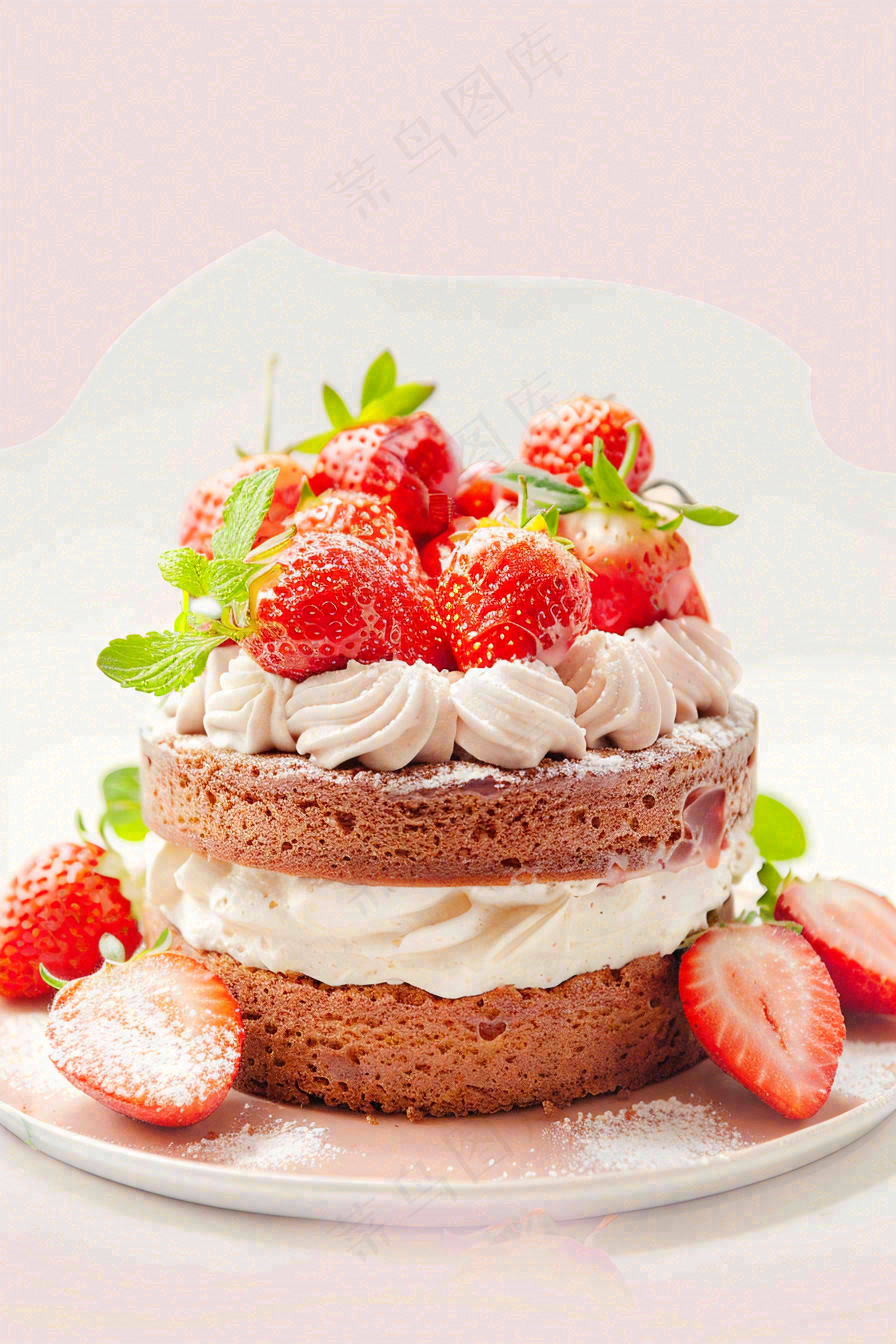 面包蛋糕甜点美食摄影图