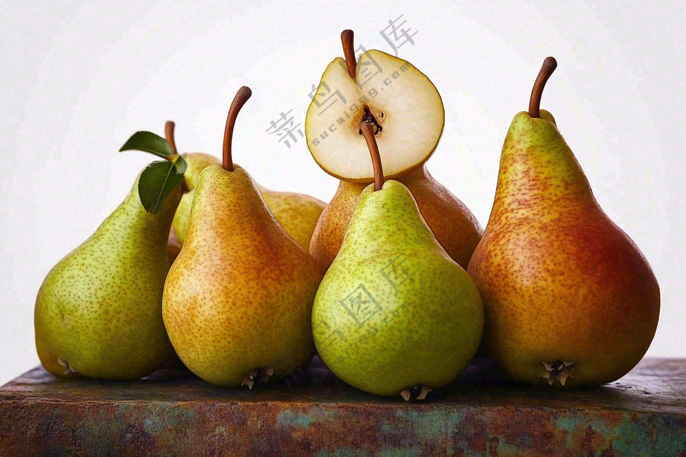 新鲜水果梨子摄影图