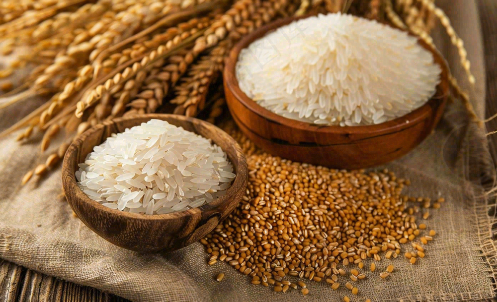世界粮食日谷物米饭稻谷小麦摄影图