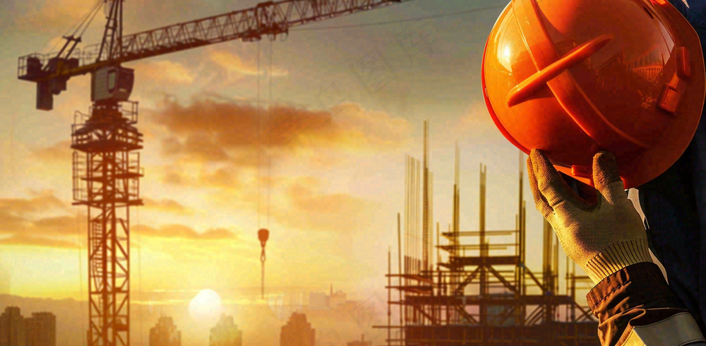 劳动的工人安全帽工作劳动节摄影图