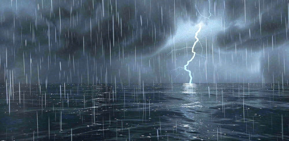 暴雨天气预警摄影图