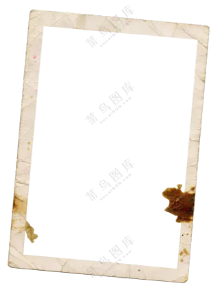 污渍纹理复古怀旧相框免抠图片素材