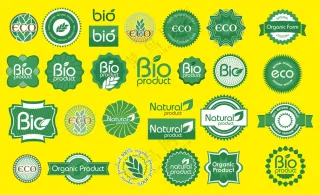 绿色标签矢量素材