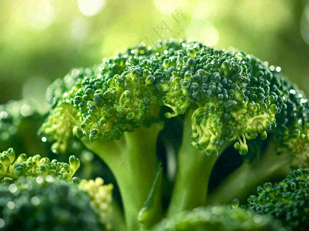 西兰花蔬菜绿色营养摄影图