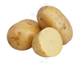 几个口感粉糯的马铃薯免抠图片素材