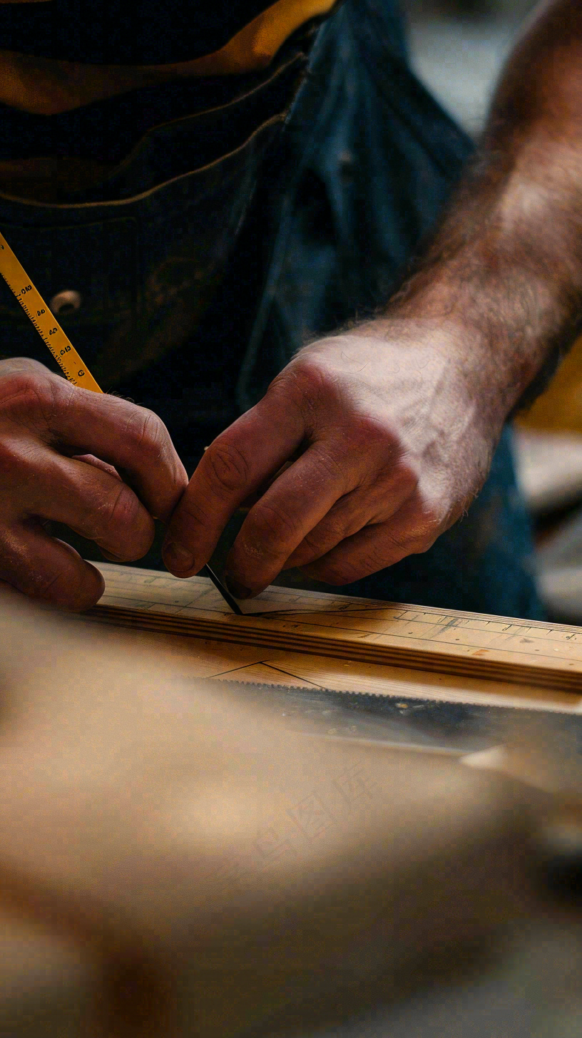 工作劳作的木工师傅辛勤劳动节摄影图