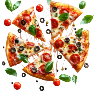 美味切片意大利香肠披萨