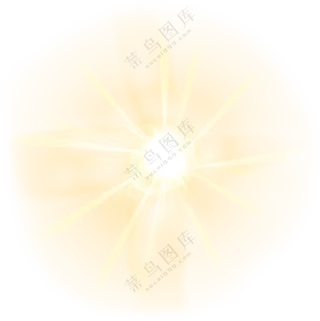 耀眼夺目光效装饰元素免抠图片素材