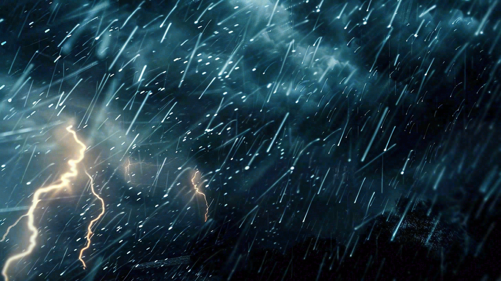 暴雨天气预警摄影图