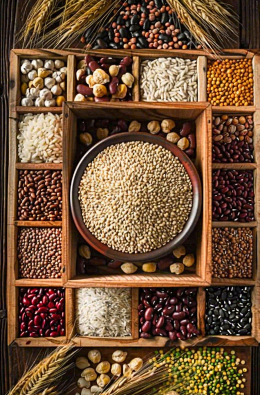 世界粮食日谷物米饭稻谷小麦摄影图